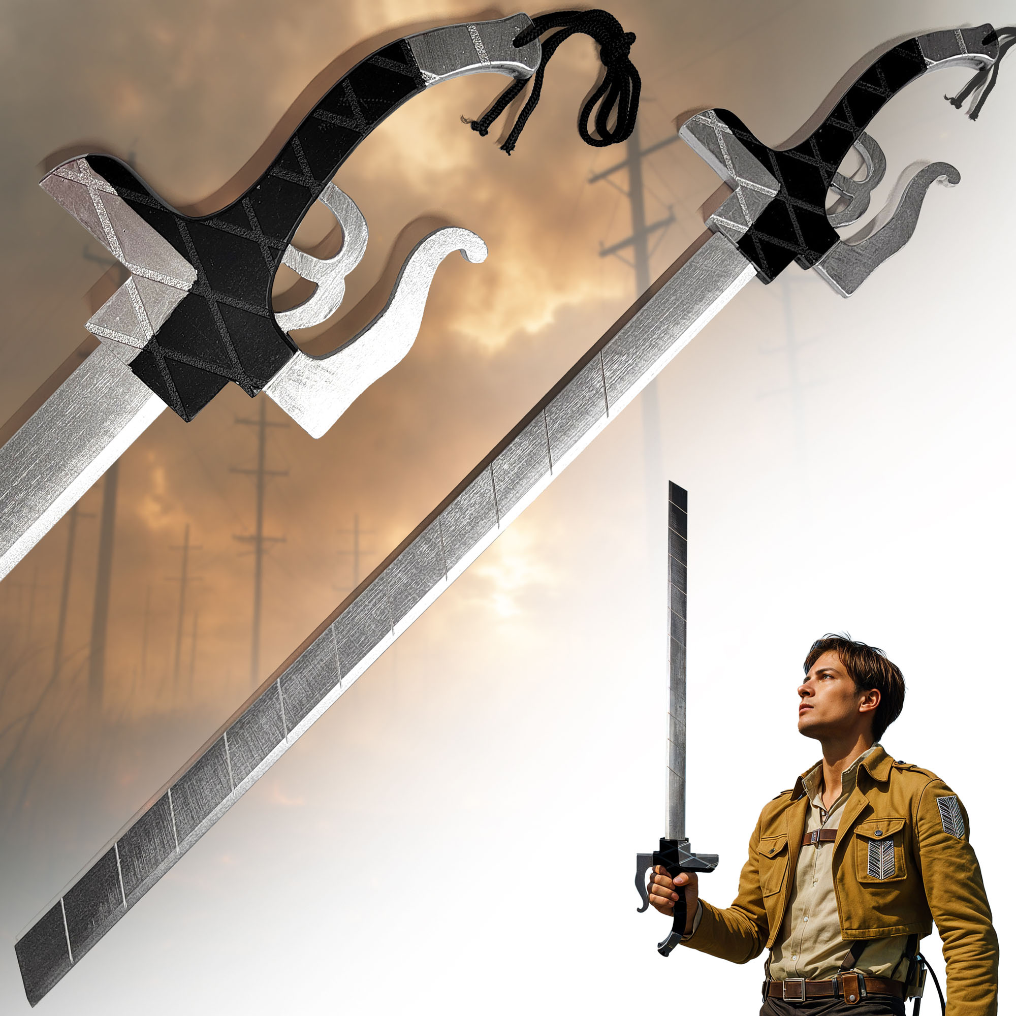 Attack on Titan - Halbklingenschwert - Holzversion